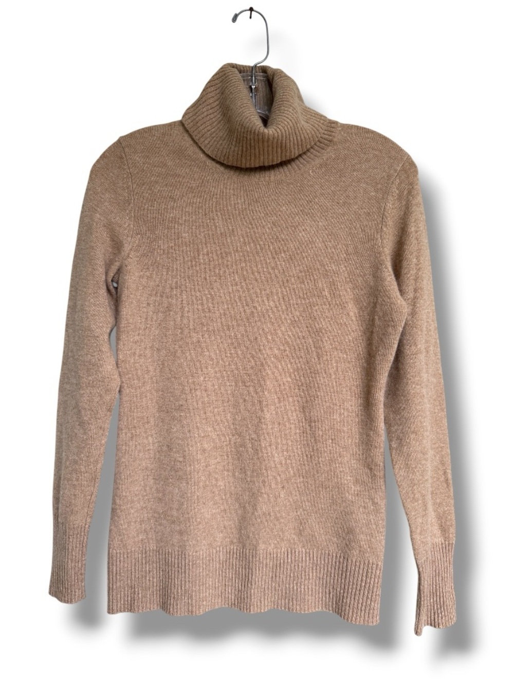 Hayden Cashmere Turtleneck in Camel Size Small